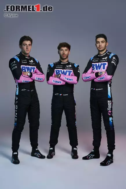 Foto zur News: Jack Doohan (Alpine), Pierre Gasly (Alpine) und Esteban Ocon (Alpine)