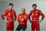 Foto zur News: Charles Leclerc, Frederic Vasseur, Carlos Sainz