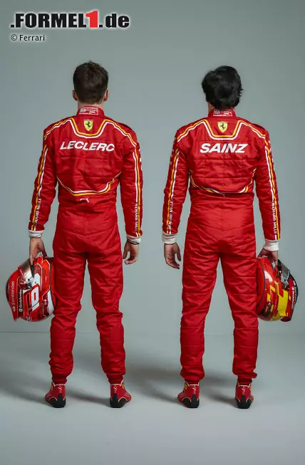 Foto zur News: Charles Leclerc und Carlos Sainz (Ferrari)