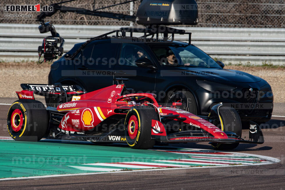Foto zur News: Ferrari SF-24 bei Filmaufnahmen