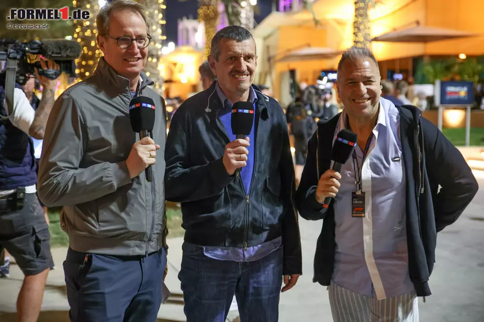 Foto zur News: Florian König, Günther Steiner, Kai Ebel (RTL)