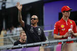 Foto zur News: Lewis Hamilton (Mercedes) und Oliver Bearman (Ferrari)