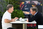 Foto zur News: Christian Horner mit Verstappen-Manager Chris Vermeulen