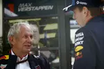 Foto zur News: Helmut Marko und Max Verstappen (Red Bull)