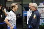 Foto zur News: Liam Lawson und Helmut Marko