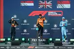 Foto zur News: Max Verstappen (Red Bull), Lando Norris (McLaren) und Charles Leclerc (Ferrari)