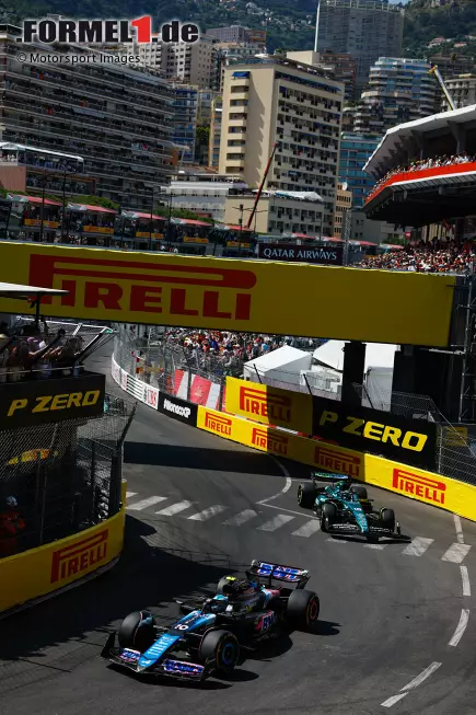 Foto zur News: Pierre Gasly (Alpine) und Lance Stroll (Aston Martin)