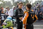 Foto zur News: George Russell (Mercedes) und Lando Norris (McLaren)