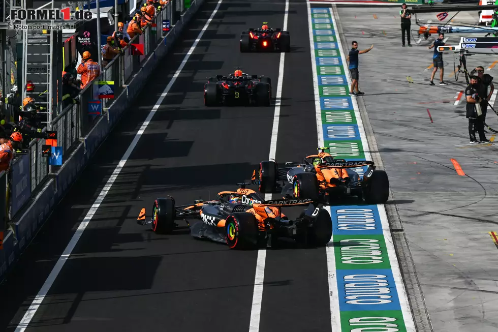 Foto zur News: Oscar Piastri (McLaren) und Lando Norris (McLaren)