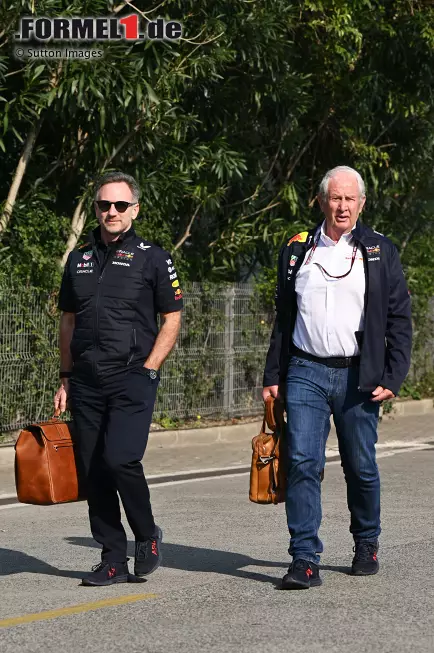 Foto zur News: Christian Horner und Helmut Marko