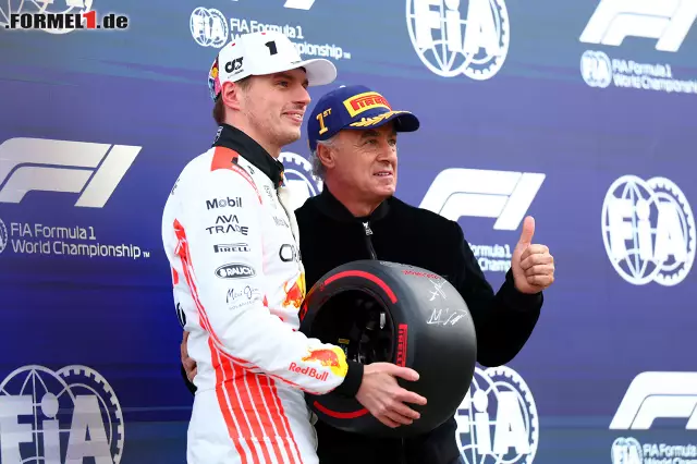 Foto zur News: Max Verstappen (Red Bull) und Jean Alesi