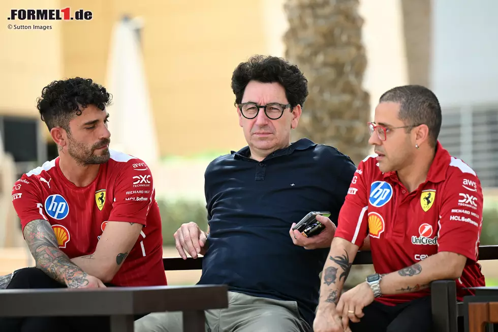 Foto zur News: Mattia Binotto (Sauber) mit Ferrari-Kollegen
