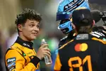 Foto zur News: Oscar Piastri (McLaren), George Russell (Mercedes) und Lando Norris (McLaren)