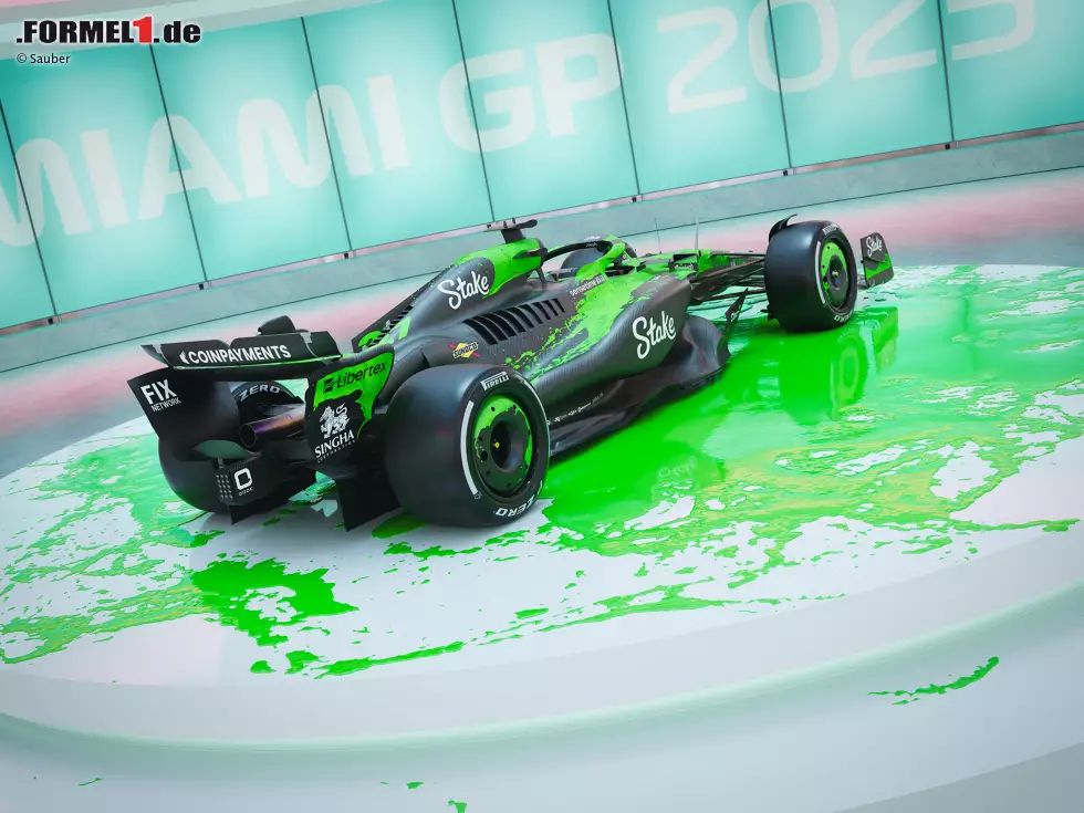 Foto zur News: Das Sonderdesign von Sauber für Miami