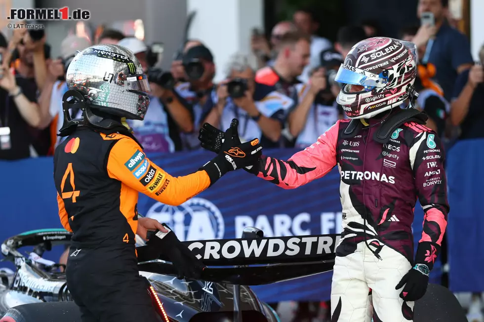 Foto zur News: Andrea Kimi Antonelli (Mercedes) und Lando Norris (McLaren)