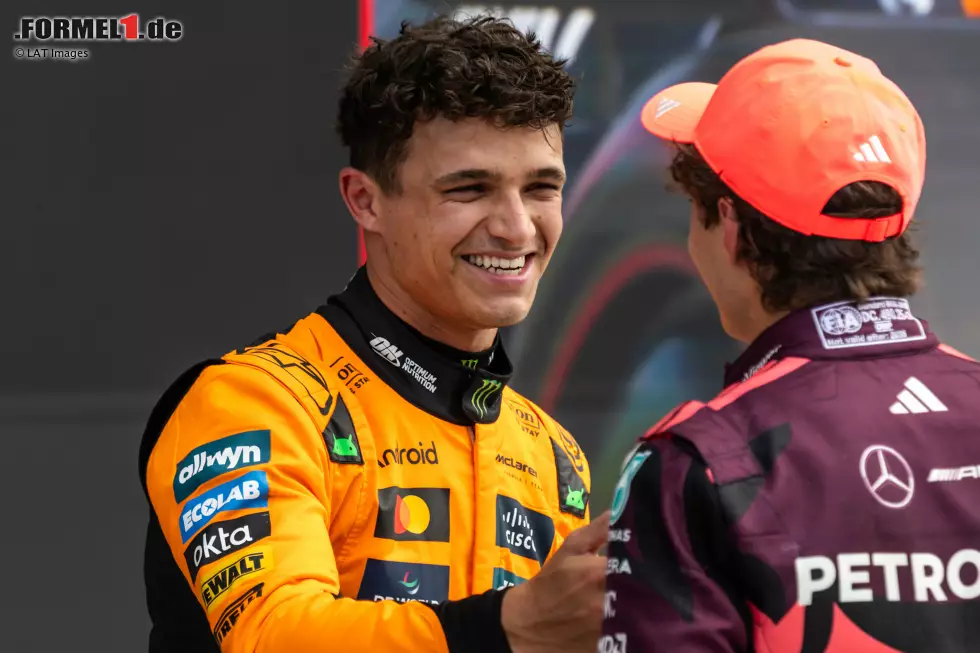 Foto zur News: Andrea Kimi Antonelli und Lando Norris (McLaren)
