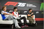 Foto zur News: Andrea Kimi Antonelli, Liam Lawson (Racing Bulls) und Esteban Ocon (Haas)