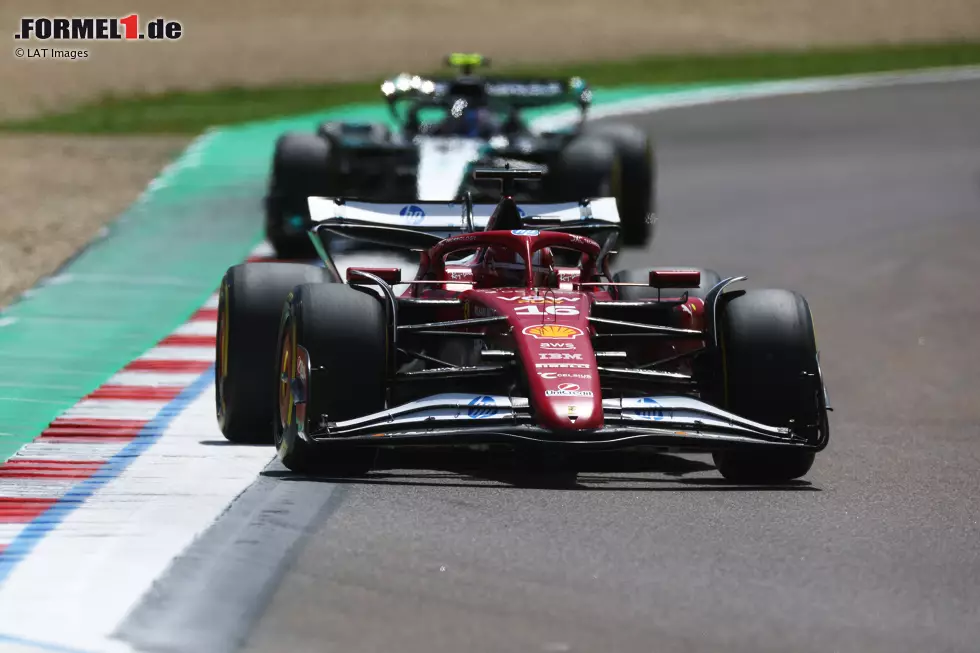 Foto zur News: Andrea Kimi Antonelli und Charles Leclerc (Ferrari)