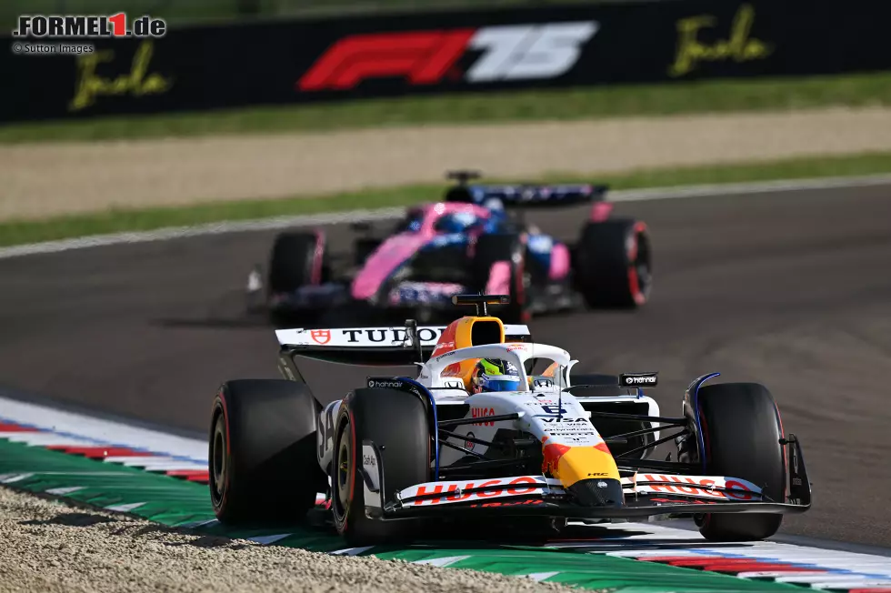 Foto zur News: Isack Hadjar (Racing Bulls) und Pierre Gasly (Alpine)