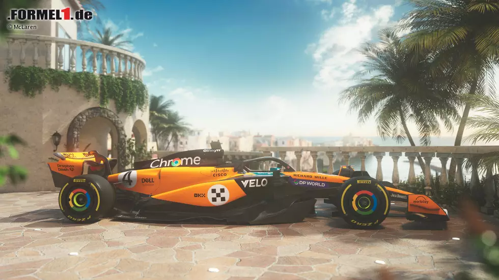 Foto zur News: McLaren MCL39 im Monaco-Sonderdesign