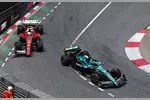 Foto zur News: Charles Leclerc (Ferrari) und Lance Stroll (Aston Martin)