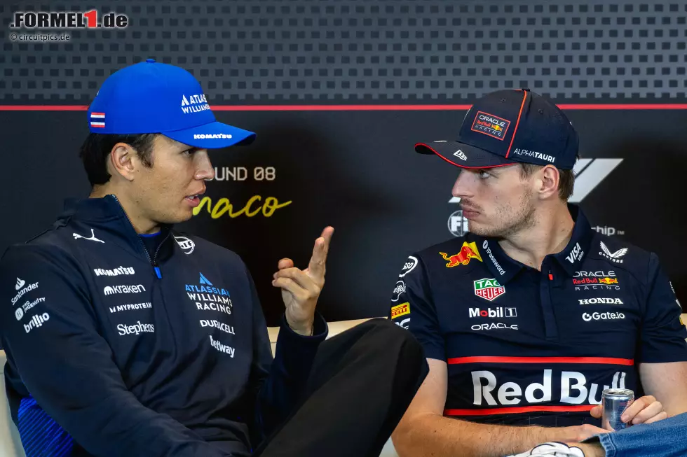 Foto zur News: Alexander Albon (Williams) und Max Verstappen (Red Bull)