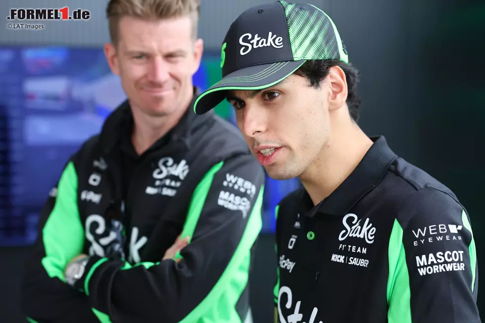 Foto zur News: Nico Hülkenberg (Sauber) und Gabriel Bortoleto (Sauber)