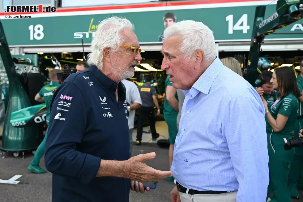 Foto zur News: Flavio Briatore und Lawrence Stroll