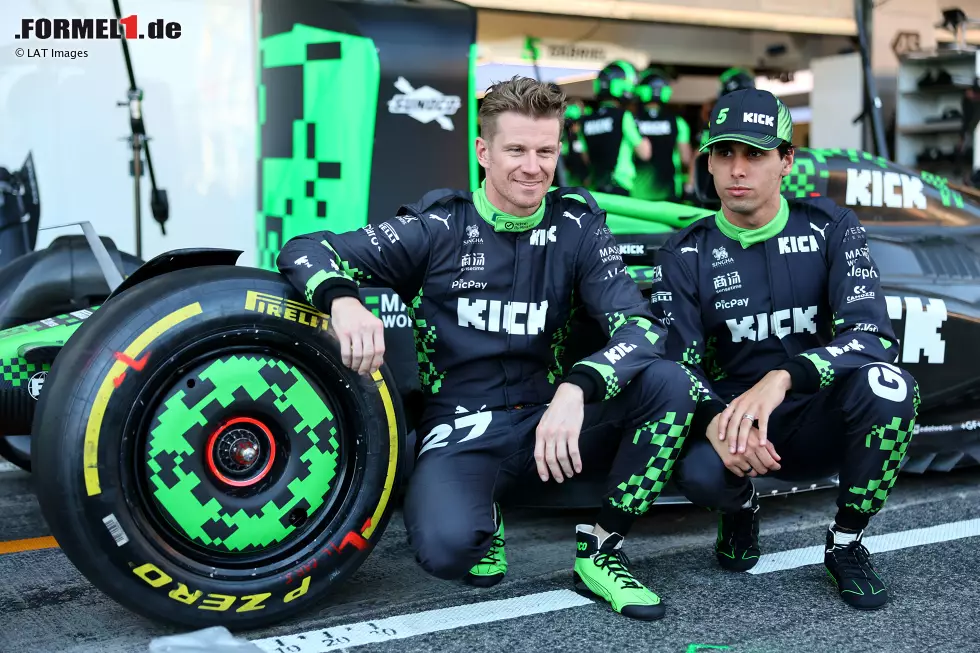 Foto zur News: Nico Hülkenberg (Sauber) und Gabriel Bortoleto (Sauber)