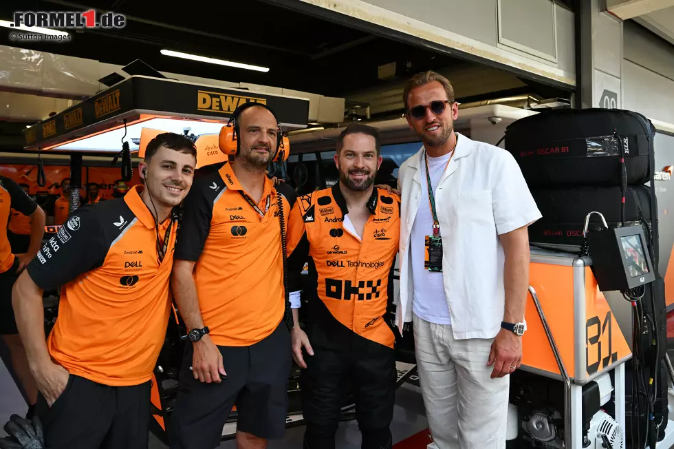 Foto zur News: Fußballstar Harry Kane zu Besuch bei McLaren