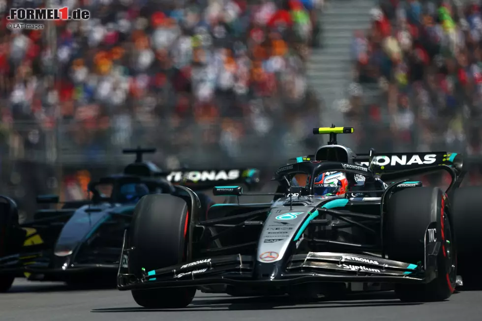 Foto zur News: Andrea Kimi Antonelli und George Russell (Mercedes)