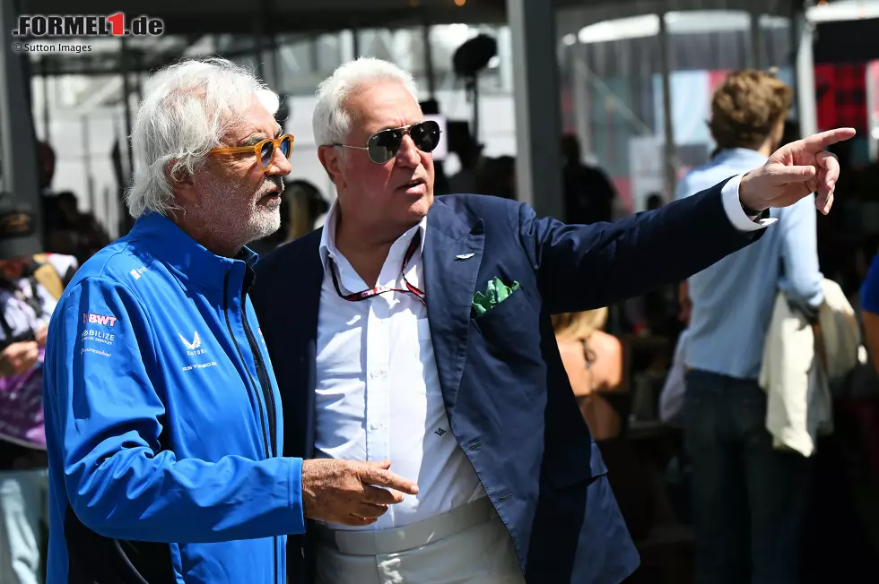 Foto zur News: Flavio Briatore und Lawrence Stroll