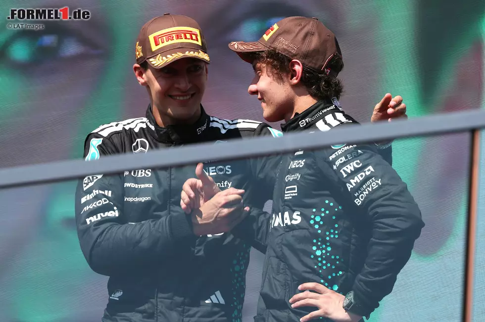 Foto zur News: Andrea Kimi Antonelli und George Russell (Mercedes)
