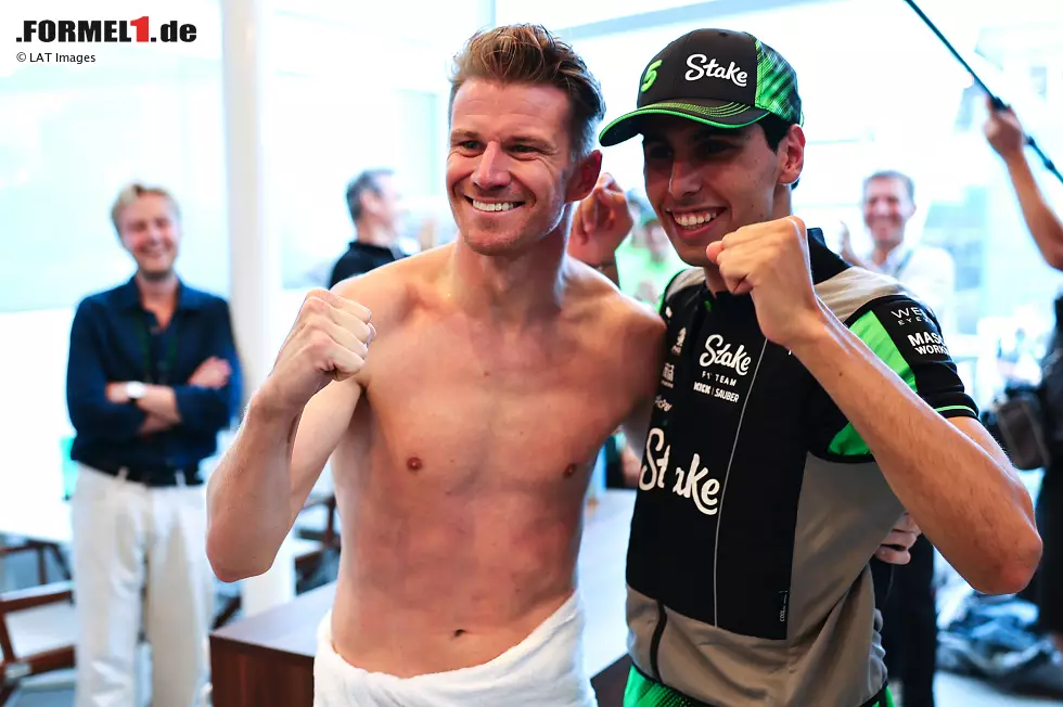 Foto zur News: Nico Hülkenberg (Sauber) und Gabriel Bortoleto (Sauber)