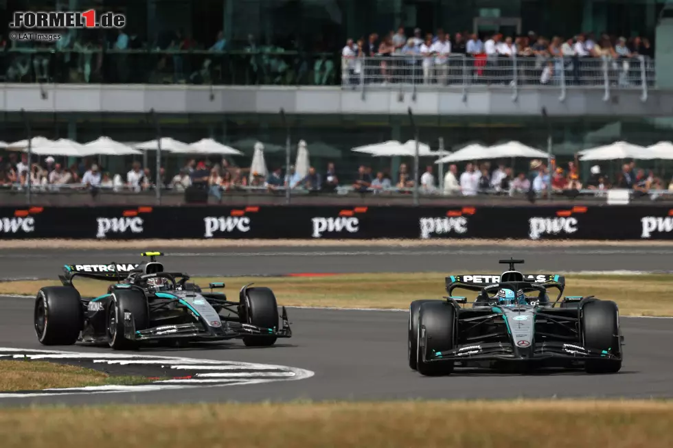 Foto zur News: Andrea Kimi Antonelli und George Russell (Mercedes)