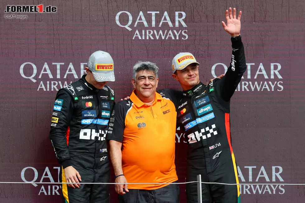 Foto zur News: Lando Norris (McLaren) und Oscar Piastri (McLaren)