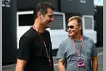 Foto zur News: Mark Webber und Mika Salo