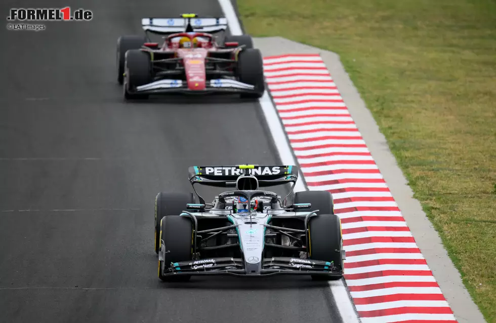 Foto zur News: Andrea Kimi Antonelli und Lewis Hamilton (Ferrari)