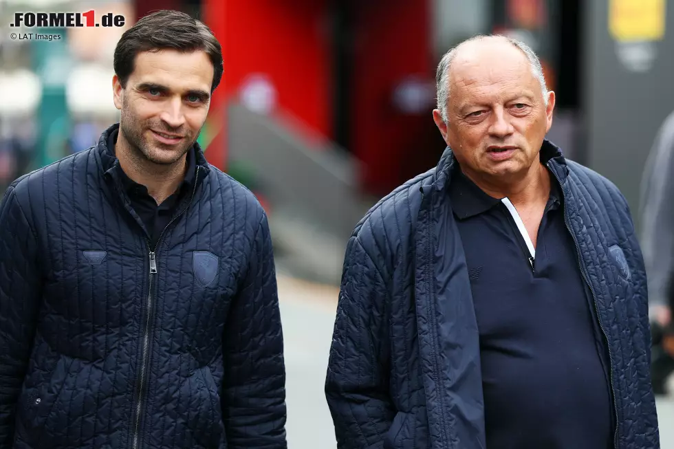Foto zur News: Jerome d&#039;Ambrosio und Frederic Vasseur (Ferrari)