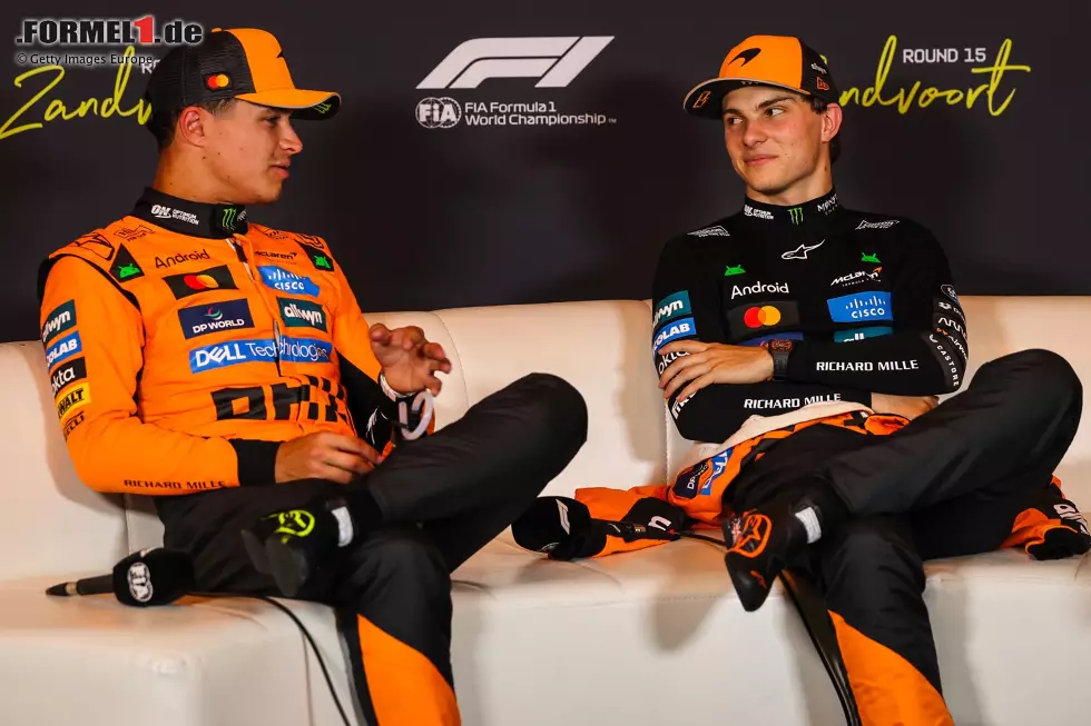 Foto zur News: Lando Norris (McLaren) und Oscar Piastri (McLaren)