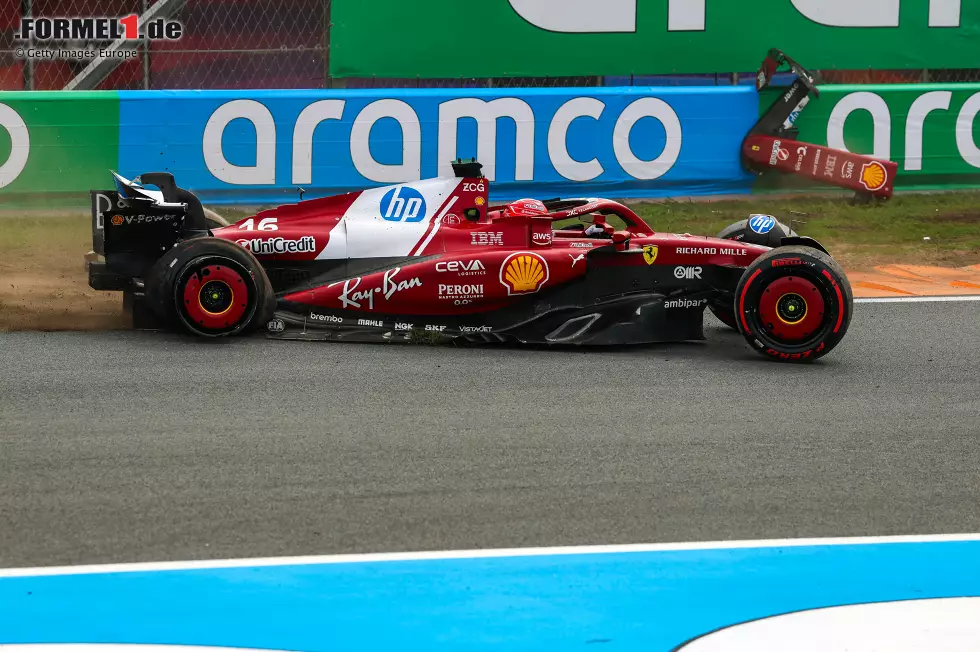 Foto zur News: Andrea Kimi Antonelli und Charles Leclerc (Ferrari)