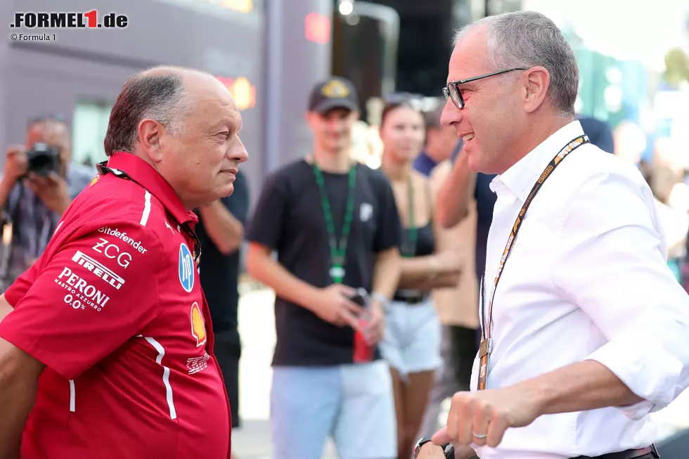 Foto zur News: Frederic Vasseur und Stefano Domenicali