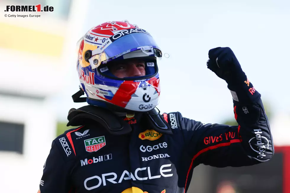 Foto zur News: Max Verstappen (Red Bull) und Mark Thompson