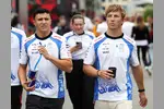 Foto zur News: Isack Hadjar (Racing Bulls) und Liam Lawson (Racing Bulls)