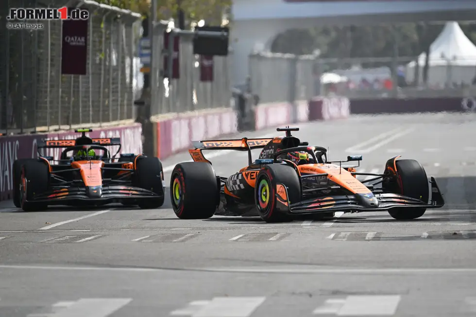 Foto zur News: Oscar Piastri (McLaren) und Lando Norris (McLaren)
