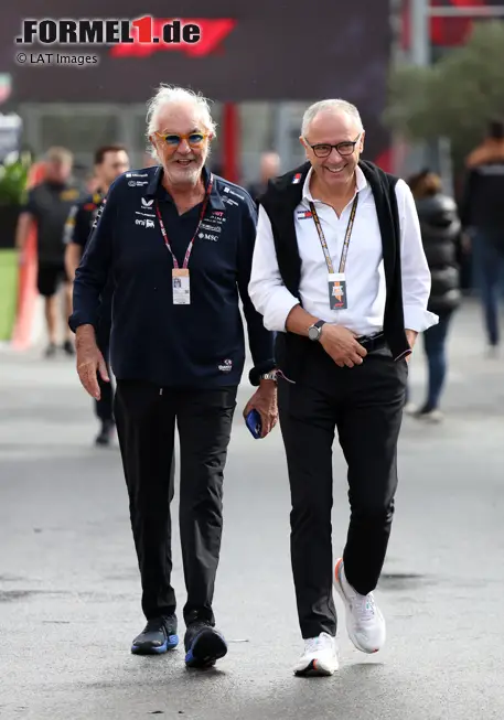 Foto zur News: Stefano Domenicali und Flavio Briatore (Alpine)