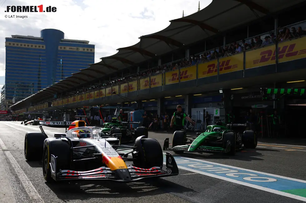 Foto zur News: Isack Hadjar (Racing Bulls), Nico Hülkenberg (Sauber) und Gabriel Bortoleto (Sauber)