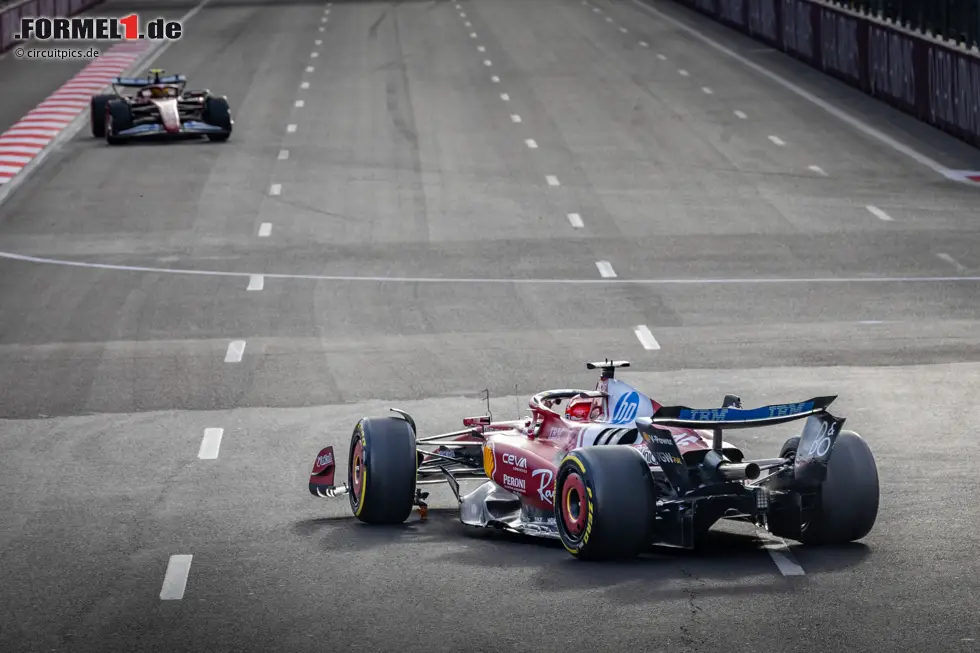 Foto zur News: Charles Leclerc (Ferrari) und Lewis Hamilton (Ferrari)