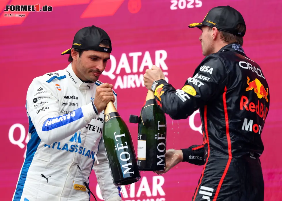 Foto zur News: Max Verstappen (Red Bull) und Carlos Sainz (Williams)