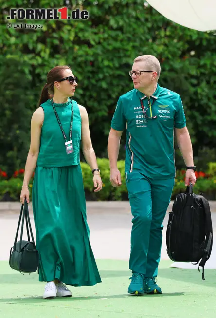 Foto zur News: Andy Cowell (Aston Martin) mit Sarah Cowell